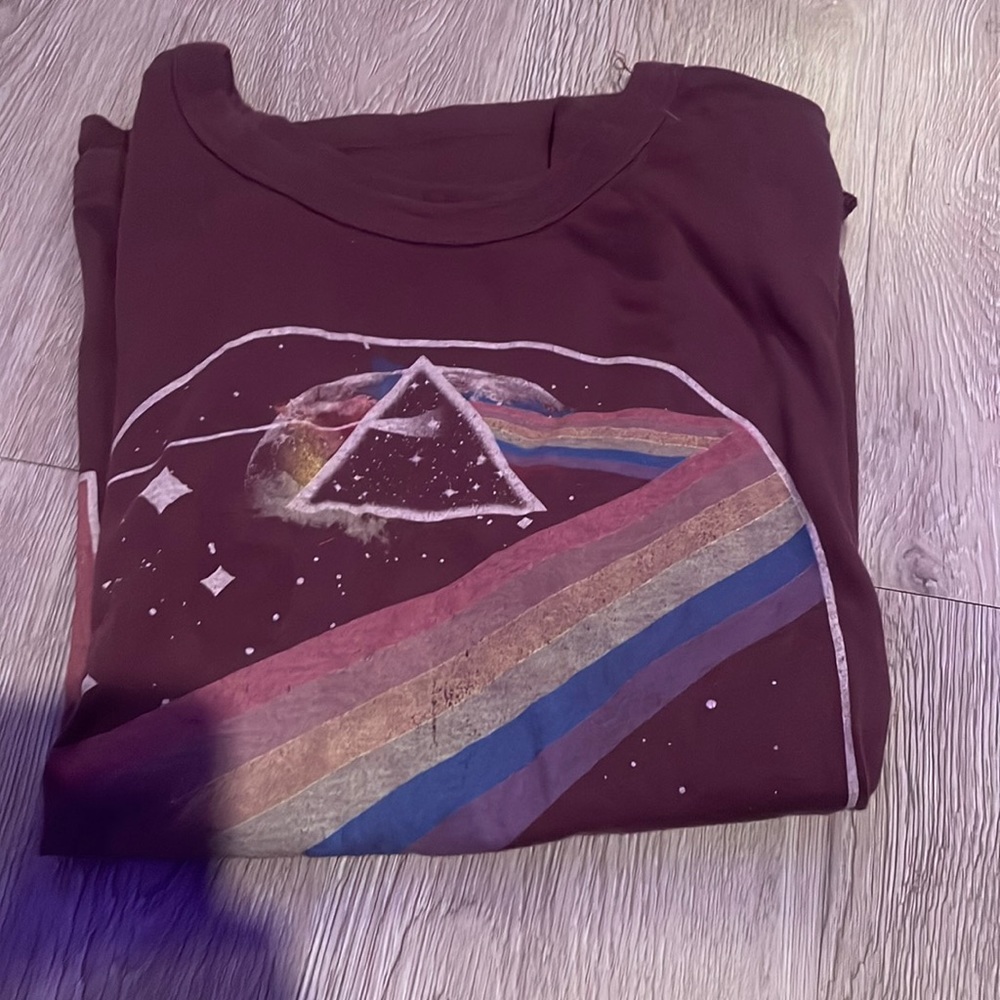 pink floyd purple/maroon shirt